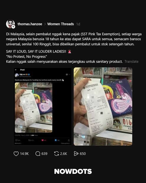 Menstruasi Bukan Pilihan, Mengapa Pembalut Masih Dikenai PPN?